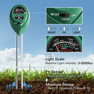 3-in-1 Plant Soil Tester for Moisture, pH and Light 1