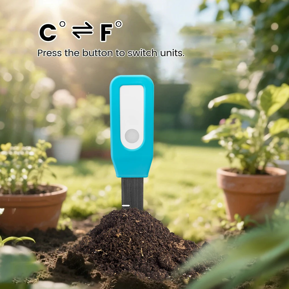 smart bluetooth soil moisture & temperature sensor for plants Smart Bluetooth Soil Moisture & Temperature Sensor for Plants 2
