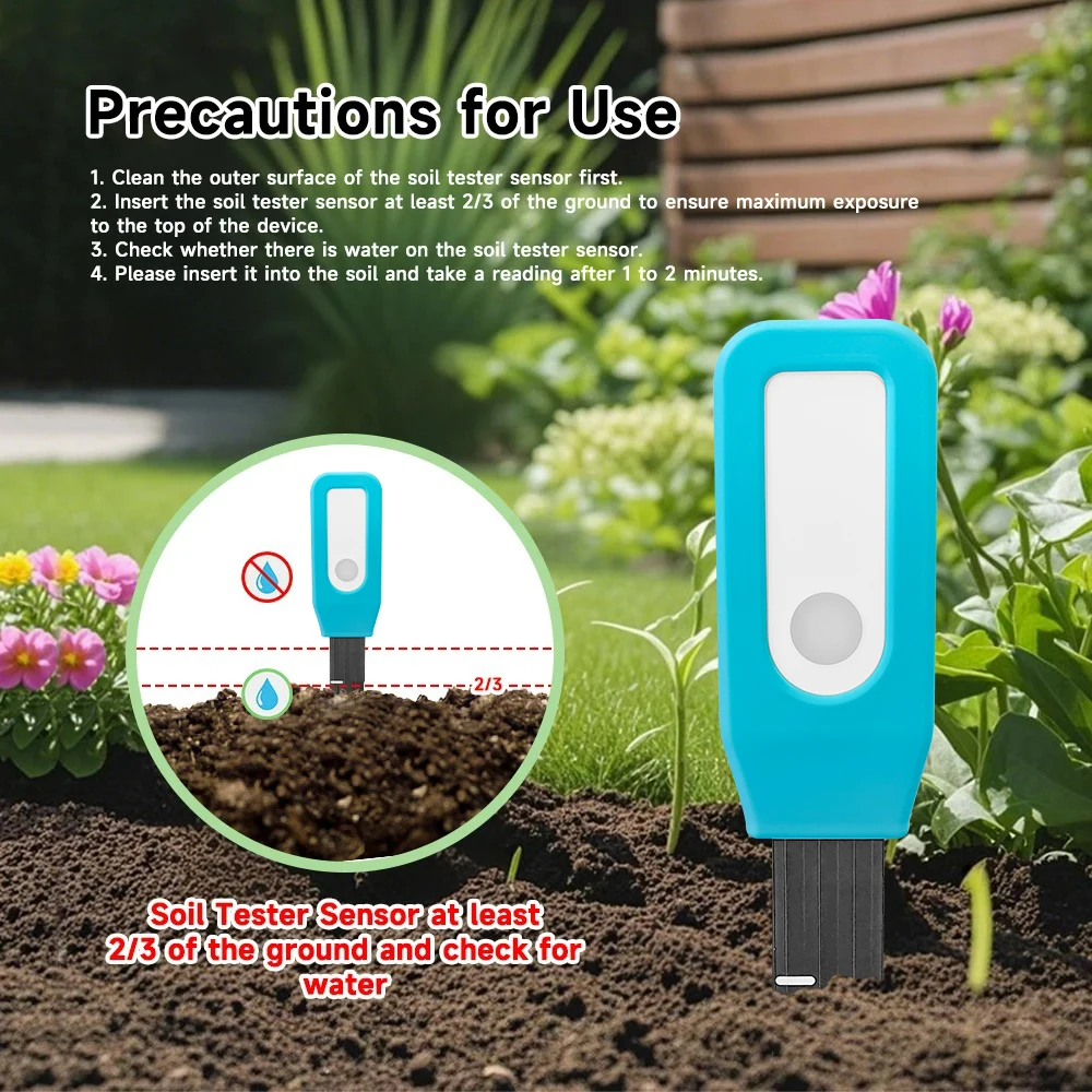 smart bluetooth soil moisture & temperature sensor for plants Smart Bluetooth Soil Moisture & Temperature Sensor for Plants 3
