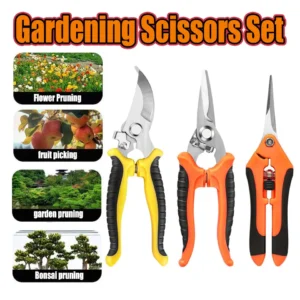 Home Gardening Pruner Set, 3pcs 1