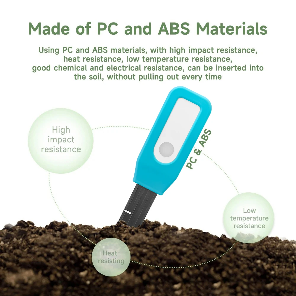 smart bluetooth soil moisture & temperature sensor for plants Smart Bluetooth Soil Moisture & Temperature Sensor for Plants 5