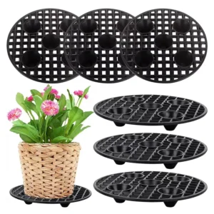 Heavy Duty Plant Pot Elevator Stand with Saucer 1
