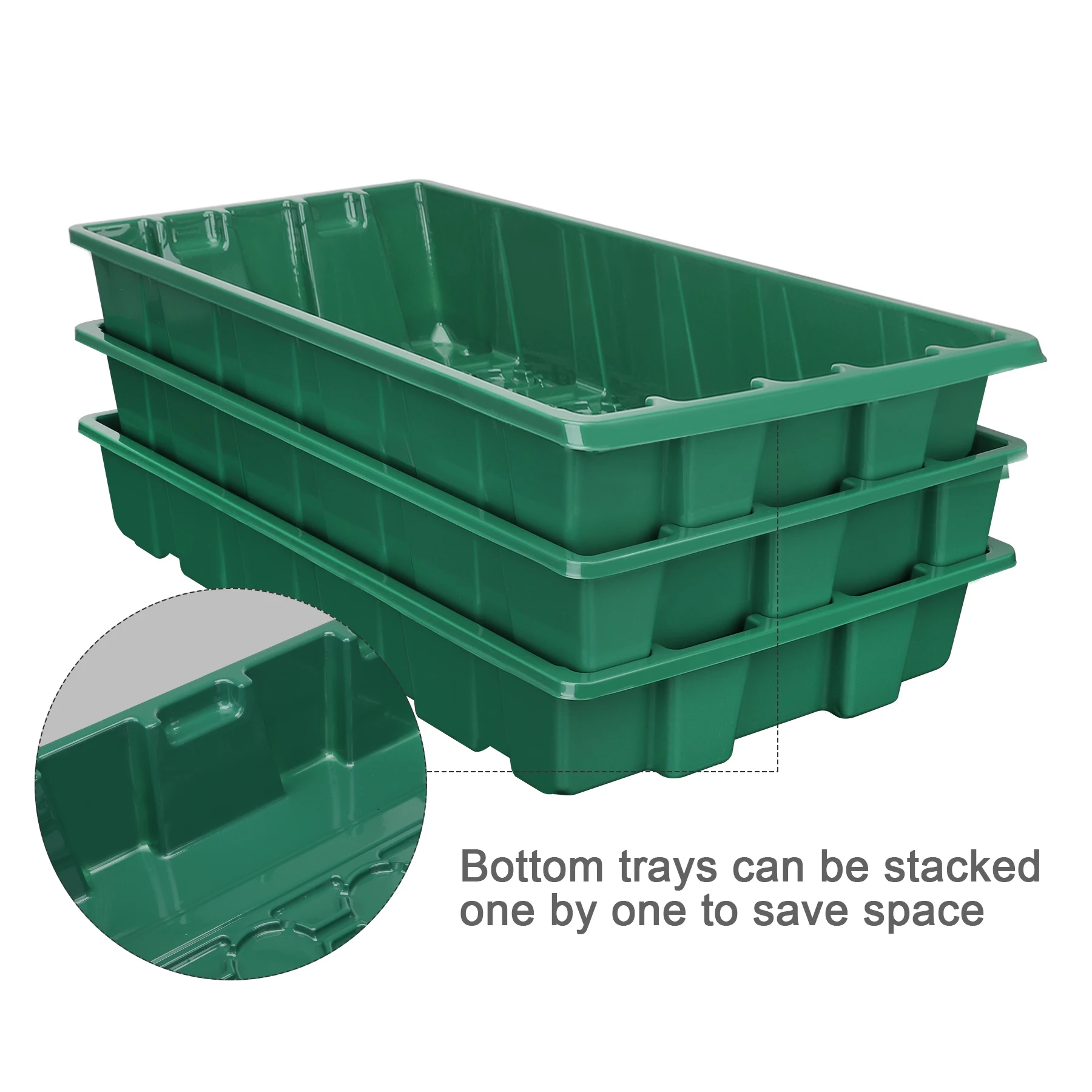 mini greenhouse seed growing tray, 3 pcs seed tray Mini Greenhouse Seed Growing Tray, 3 pcs Seed Tray 2