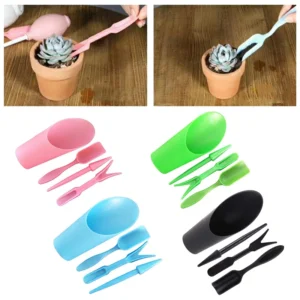 4PCS Succulent & Bonsai Garden Planter Tool Kit with Soil Scoop 1