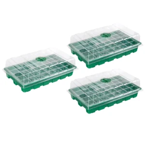 Mini Greenhouse Seed Growing Tray, 3 pcs Seed Tray 1