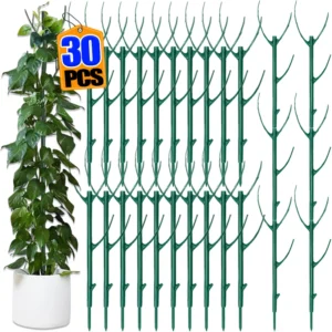 Adjustable Half-Round Plant Support Stakes (30-Pack) 1